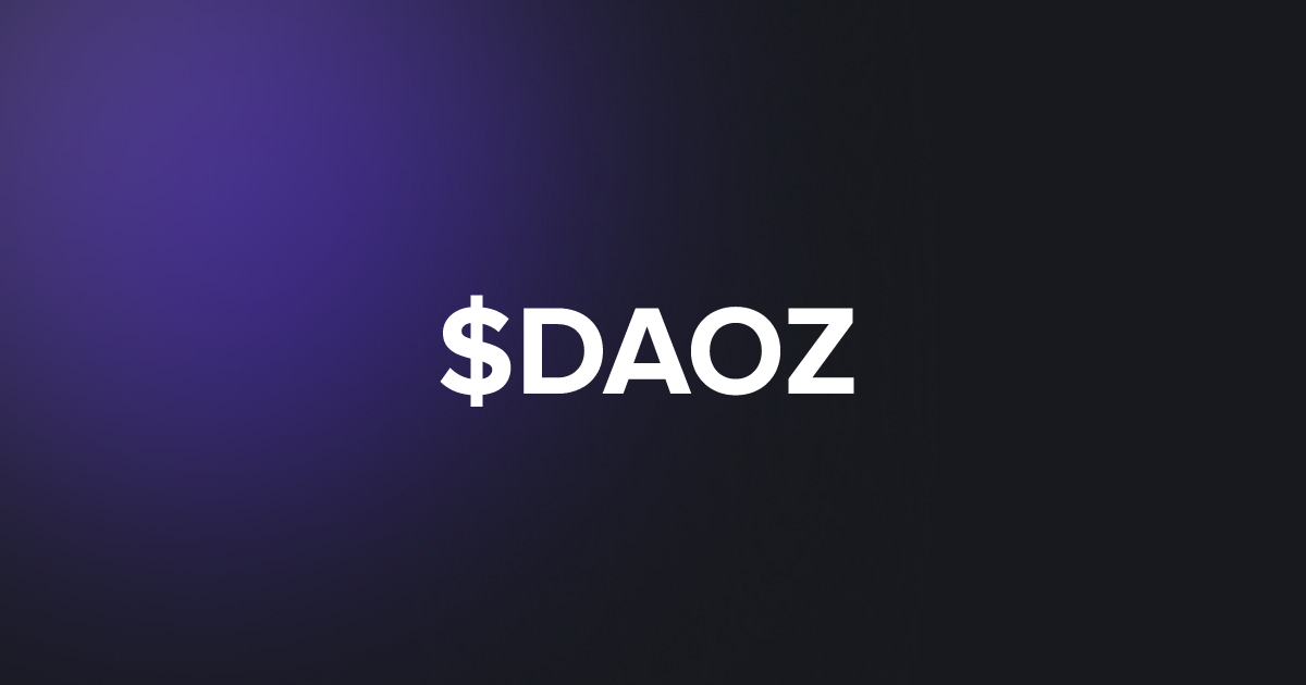 BRC20 $DAOZ
