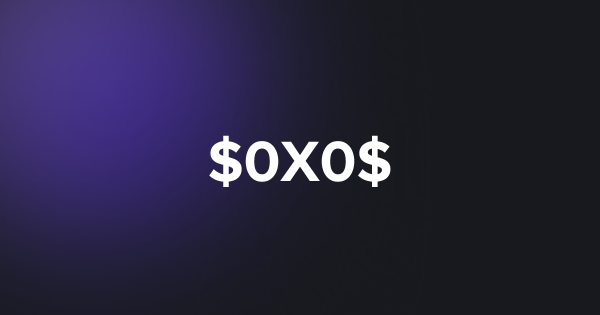 BRC20 $0X0$