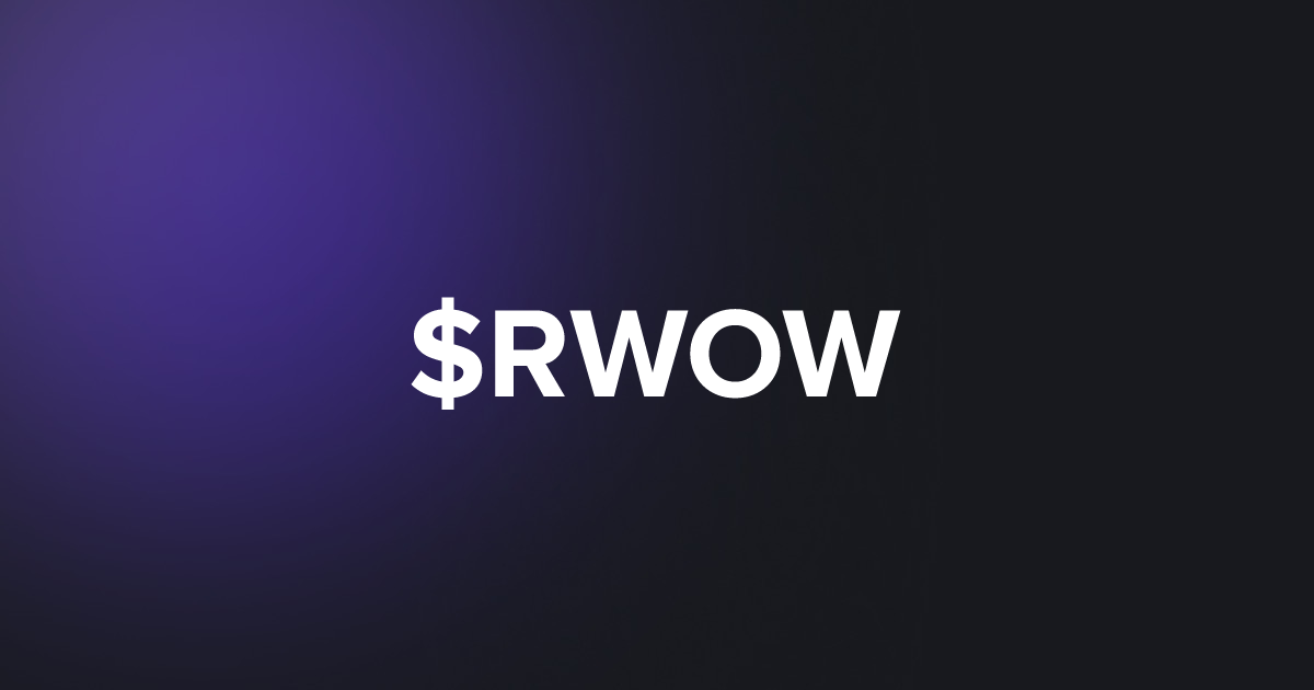 BRC20 $RWOW