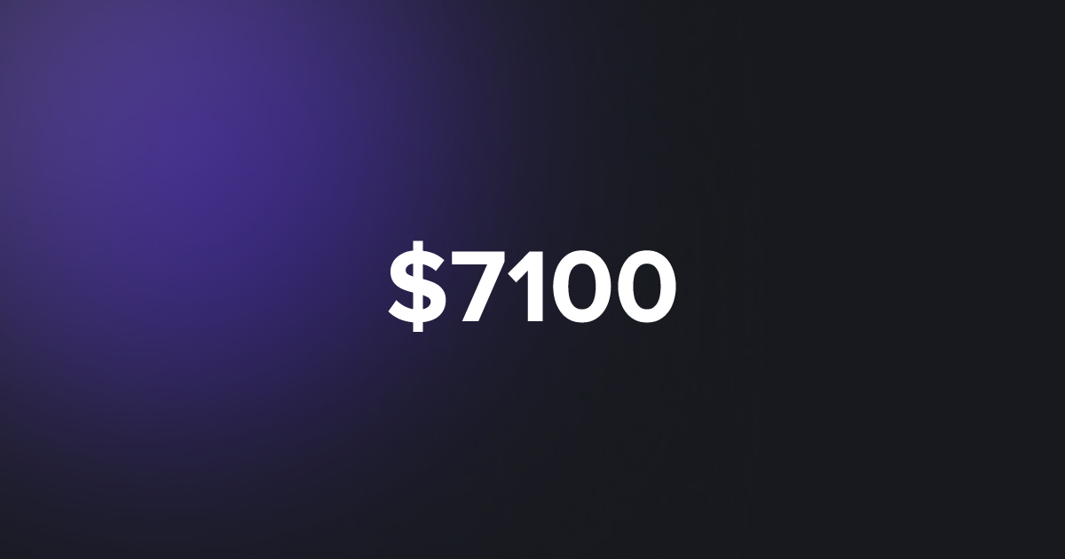 BRC20 $7100