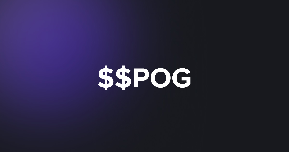 BRC20 $$POG
