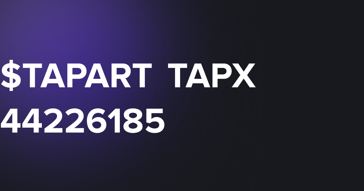 TAP TAPART TAPX 44226185