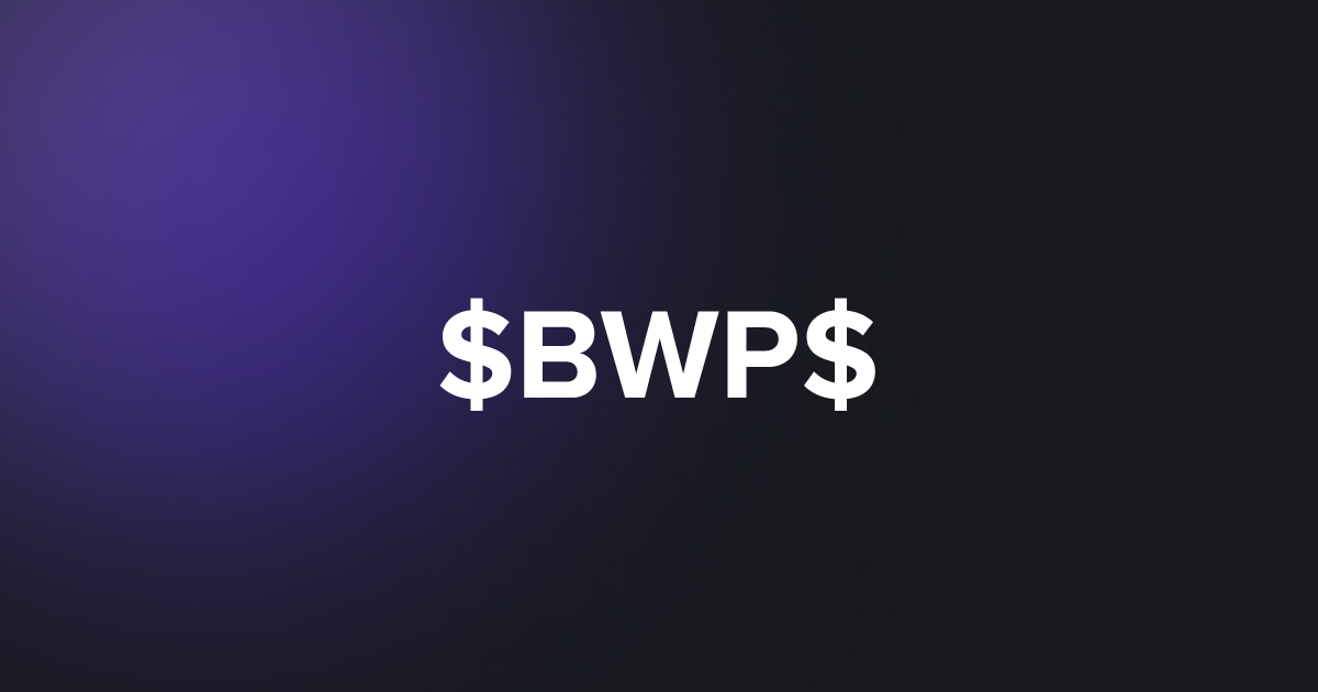 BRC20 $BWP$