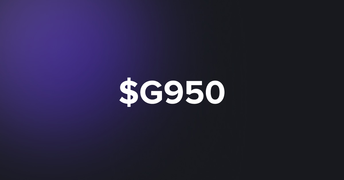 BRC20 $G950