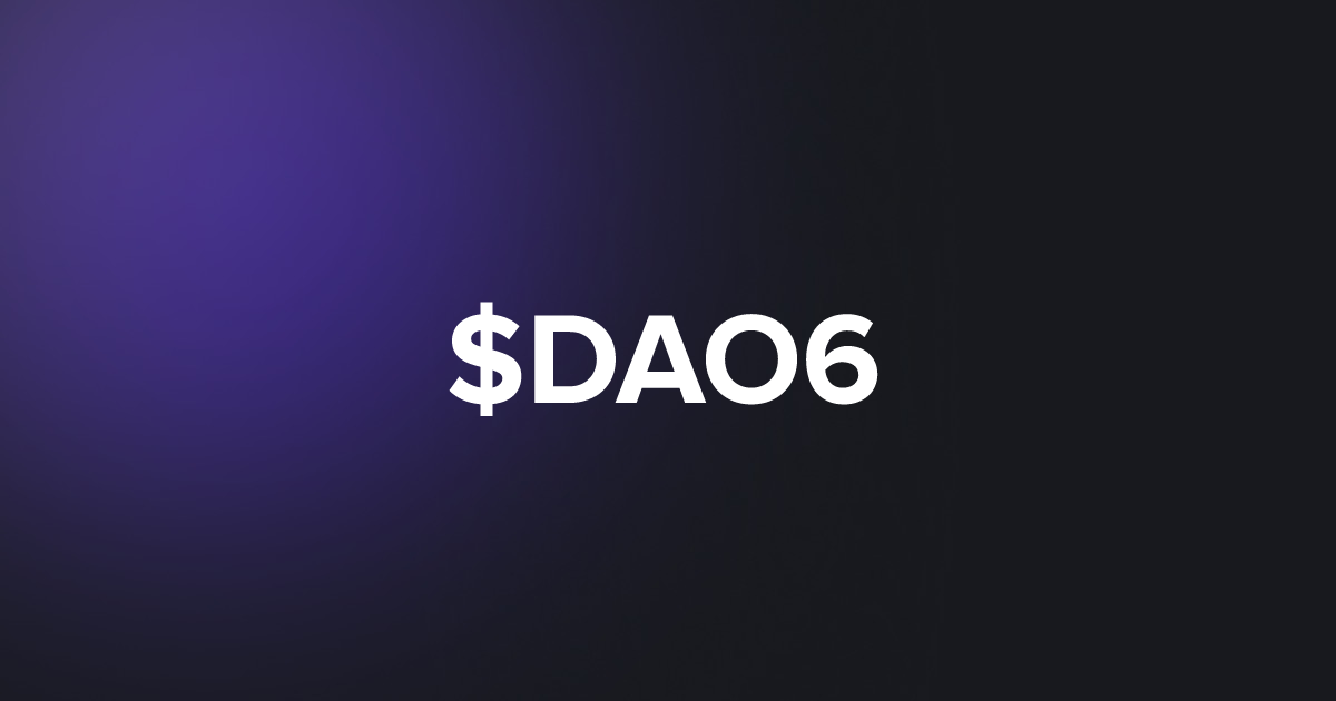 BRC20 $DAO6