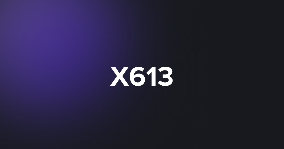BRC20 X613
