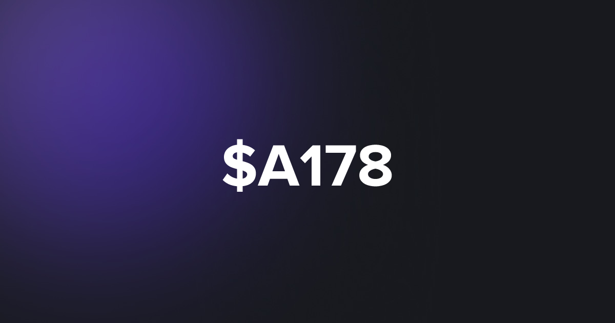 BRC20 $A178