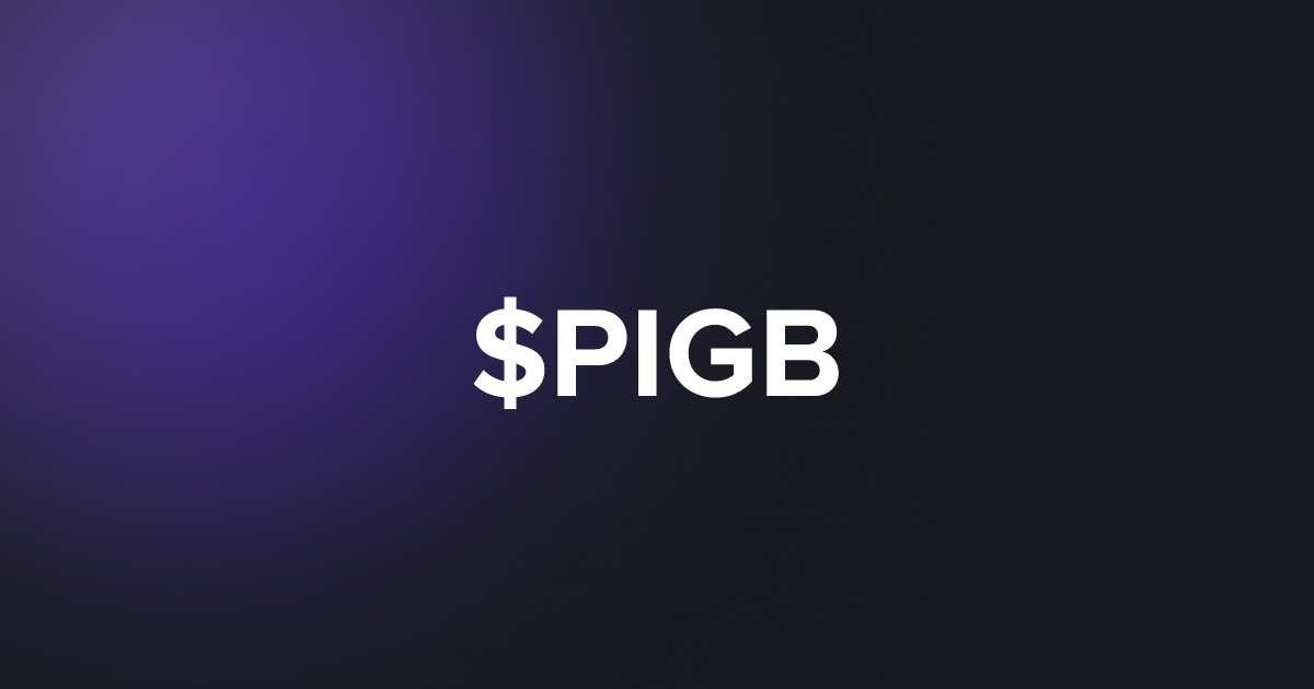 BRC20 $PIGB