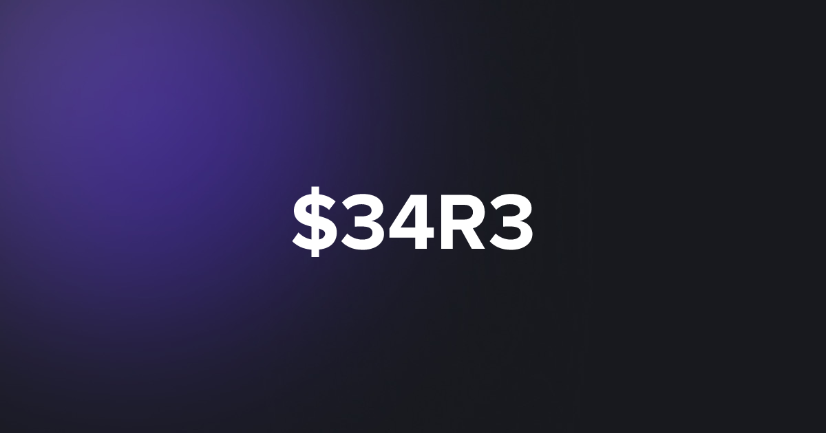BRC20 $34R3