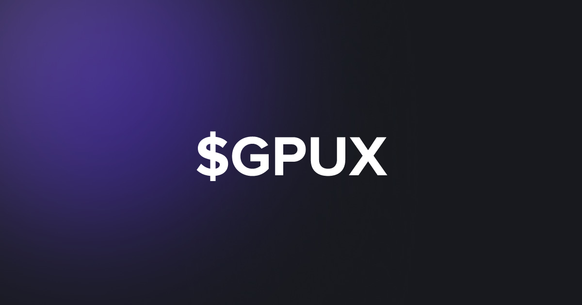 BRC20 $GPUX