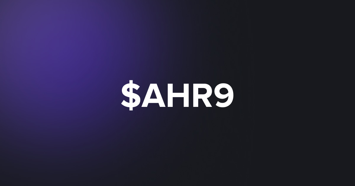 BRC20 $AHR9