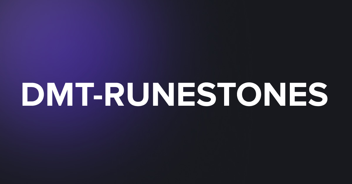 TAP DMT-RUNESTONES