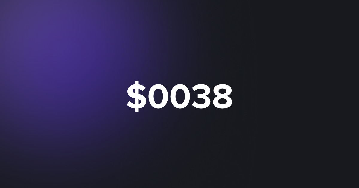 BRC20 $0038