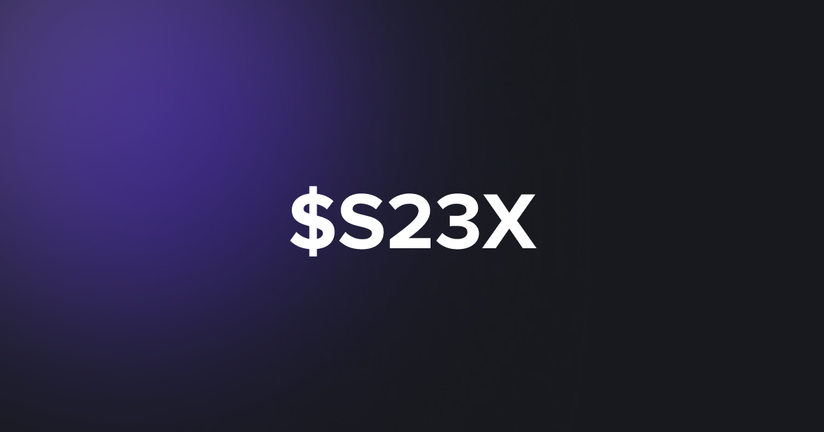 BRC20 $S23X