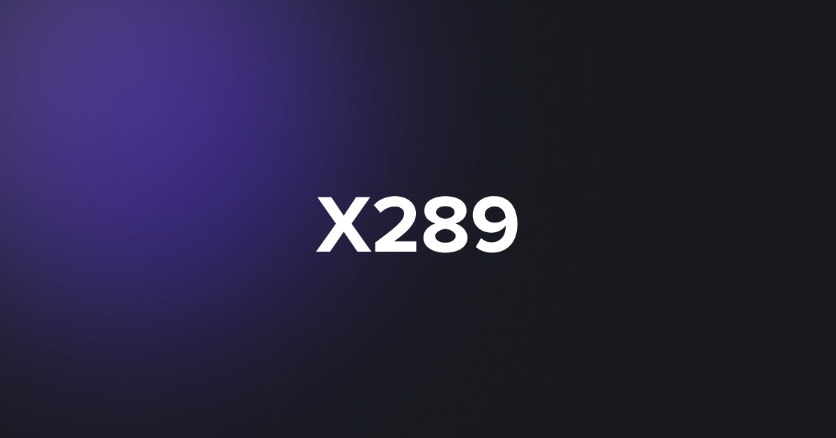 BRC20 X289