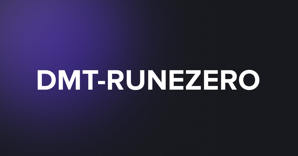 TAP DMT-RUNEZERO