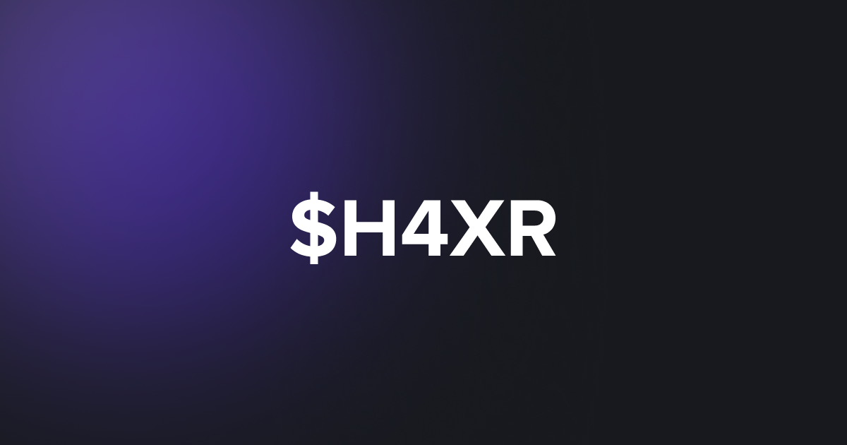 BRC20 $H4XR