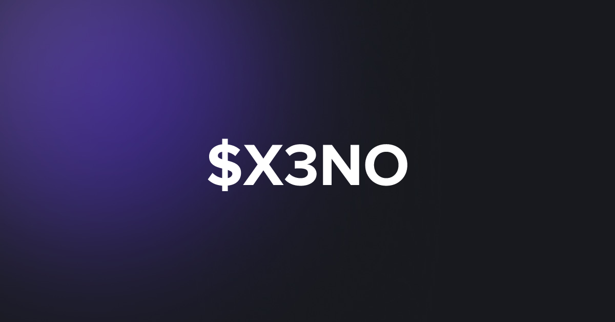 BRC20 $X3NO