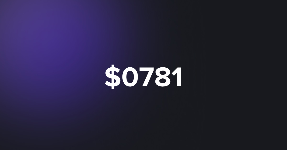 BRC20 $0781