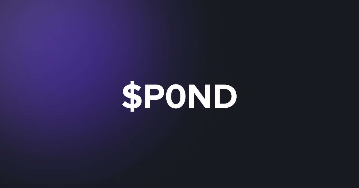 BRC20 $P0ND