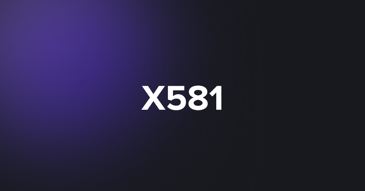 BRC20 X581