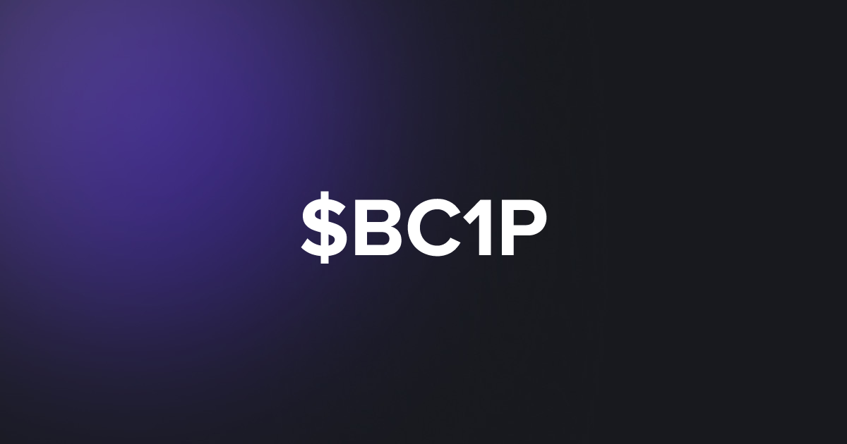 BRC20 $BC1P