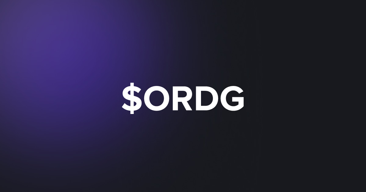 BRC20 $ORDG