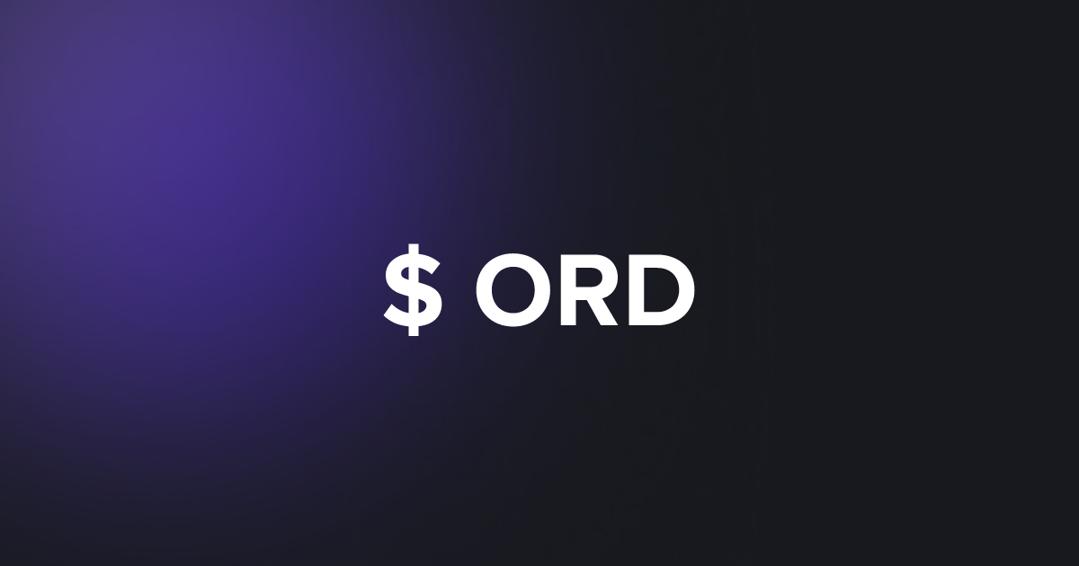 BRC20 $+ORD
