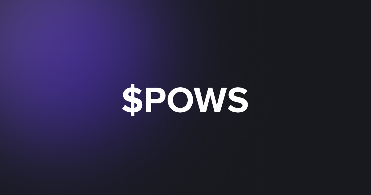 BRC20 $POWS