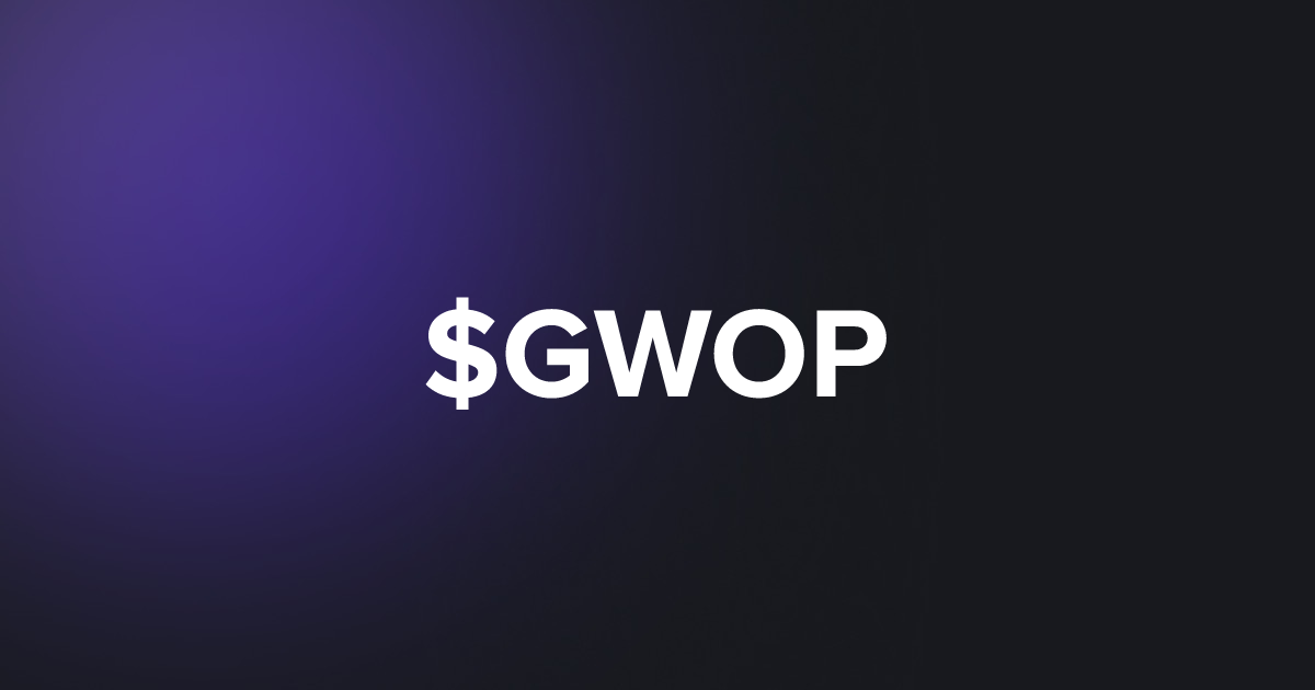 BRC20 $GWOP