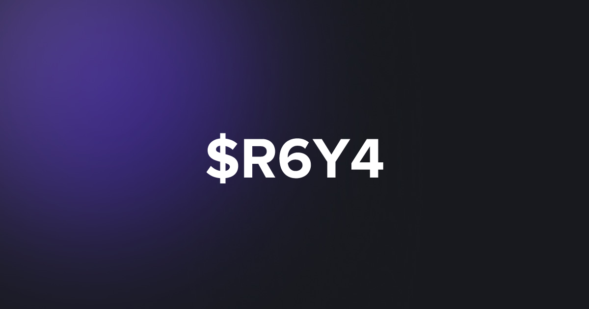 BRC20 $R6Y4