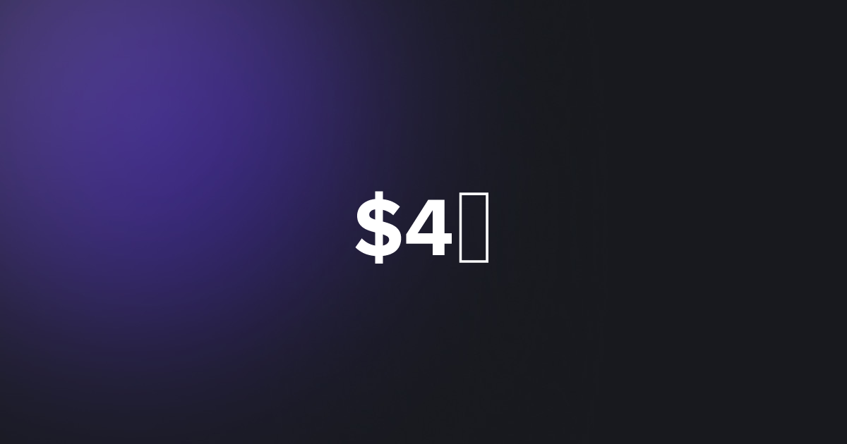 BRC20 $4₿