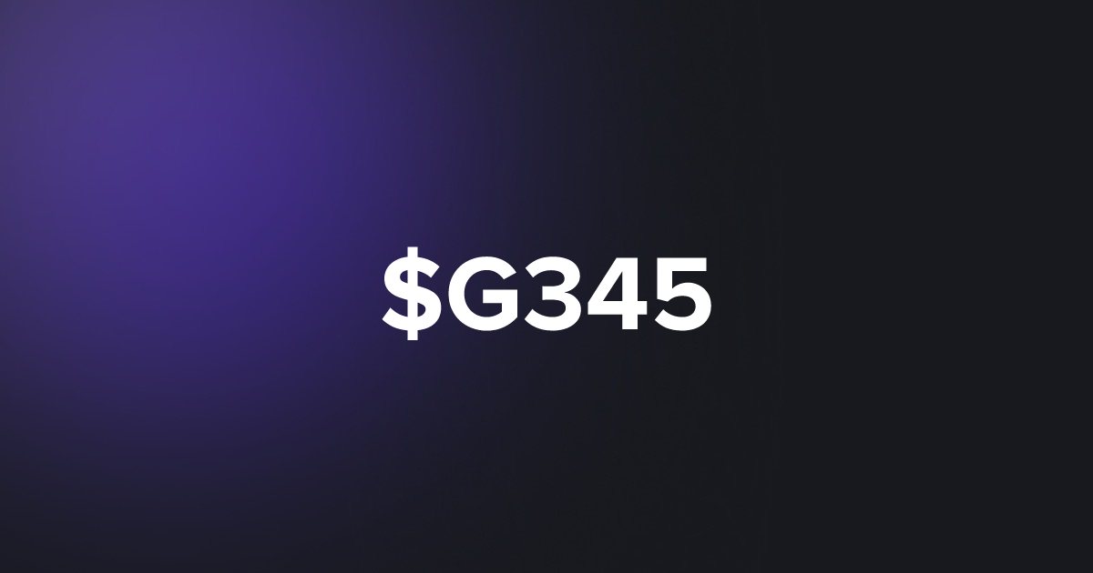 BRC20 $G345