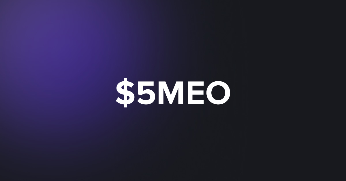 BRC20 $5MEO