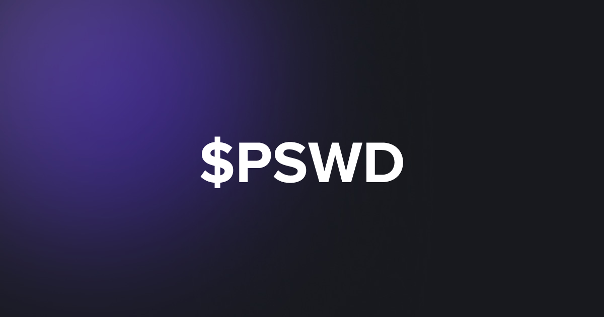 BRC20 $PSWD