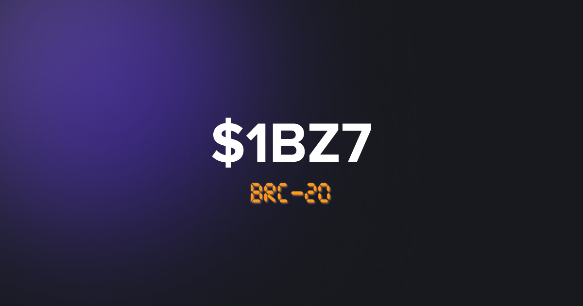 BRC20 1BZ7