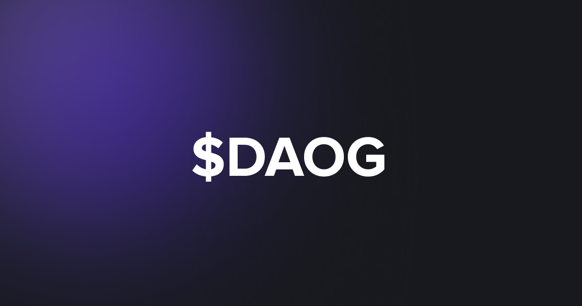 BRC20 $DAOG