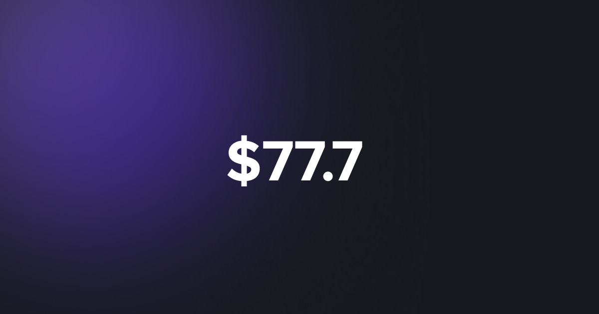 BRC20 $77.7