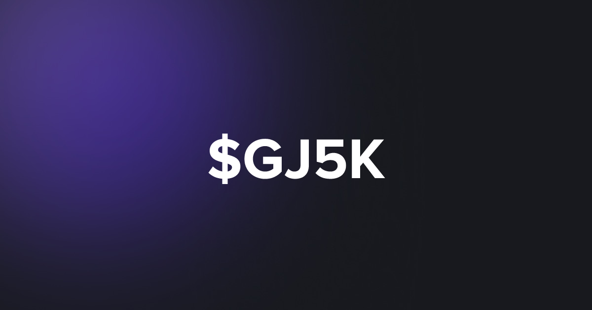 BRC20 $GJ5K