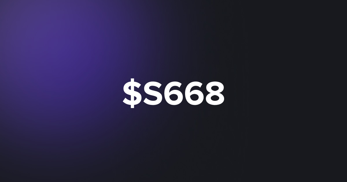 BRC20 $S668
