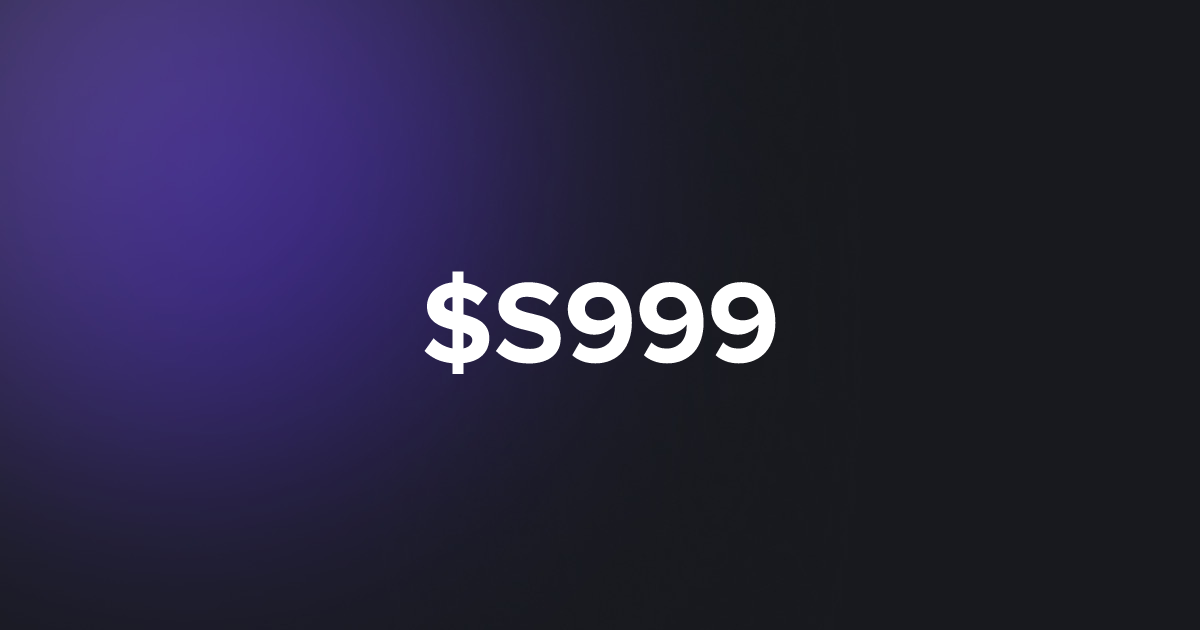 BRC20 $S999