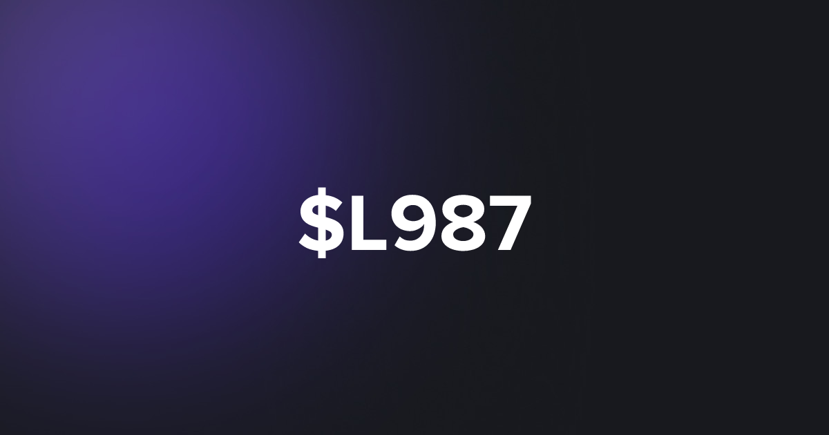 BRC20 $L987