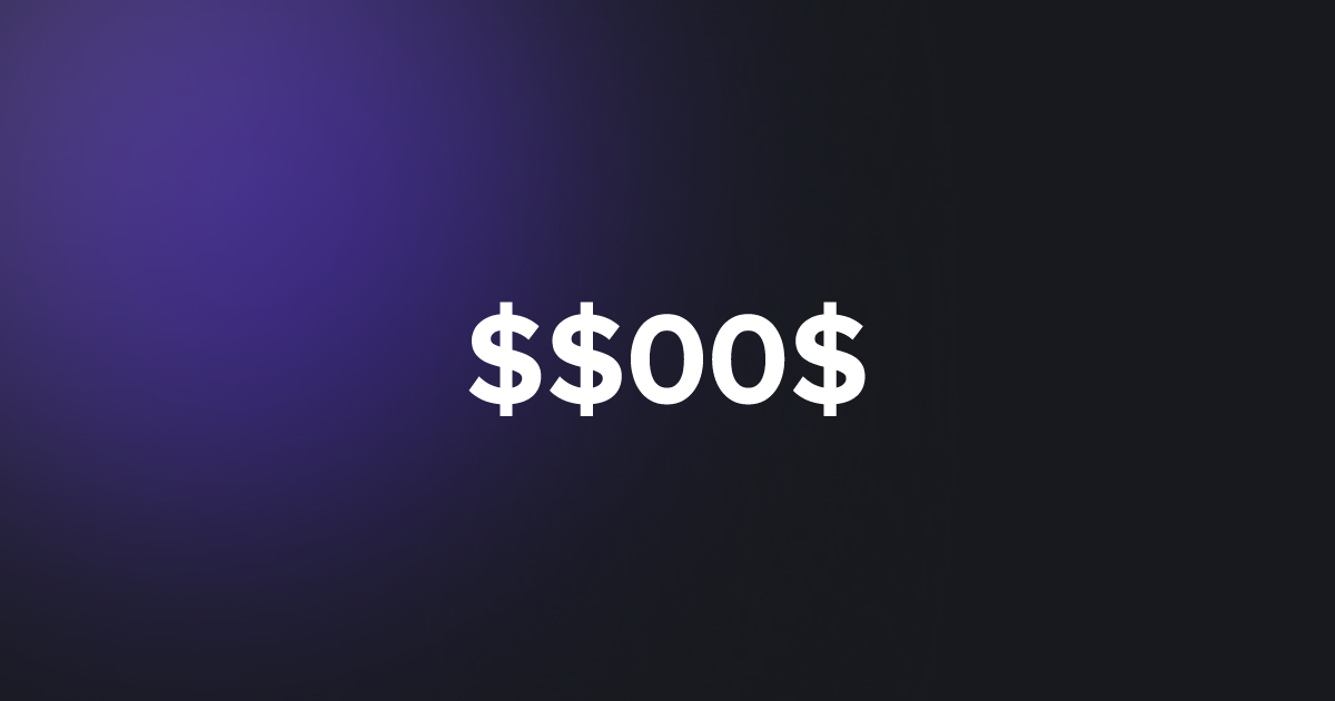 BRC20 $$00$
