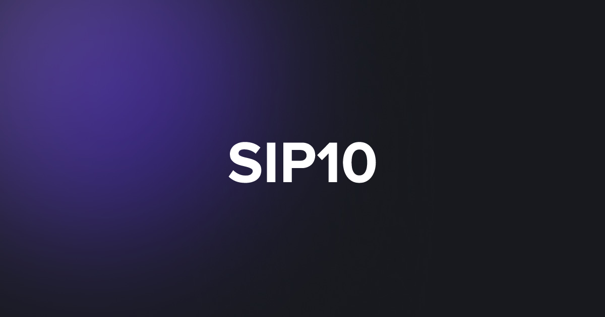 BRC20 SIP10