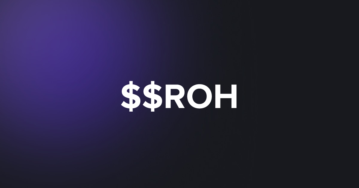 BRC20 $$ROH