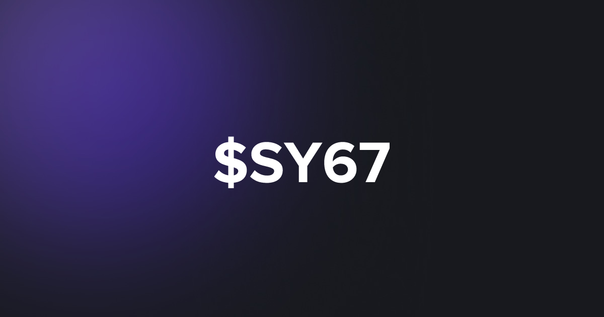 BRC20 $SY67