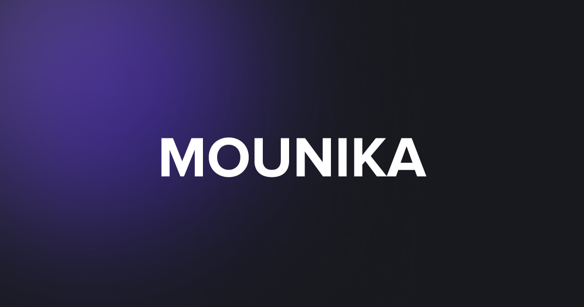 TAP MOUNIKA