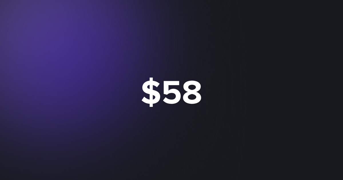 BRC20 $58