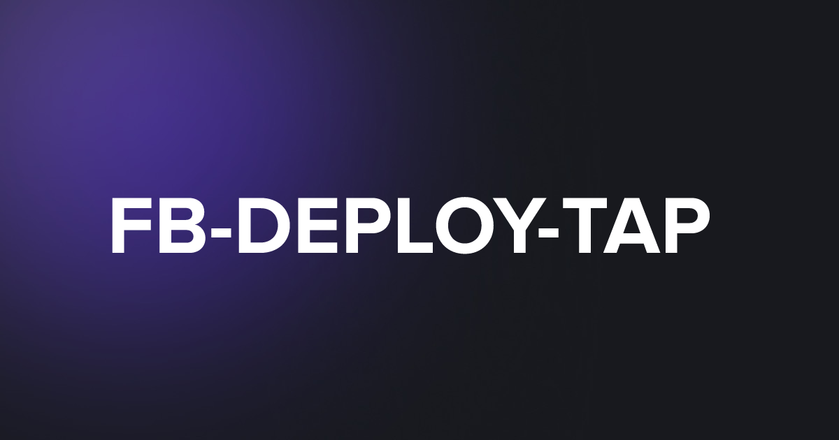 TAP FB-DEPLOY-TAP