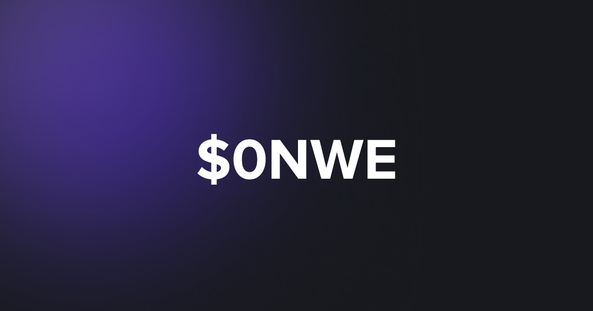 BRC20 $0NWE